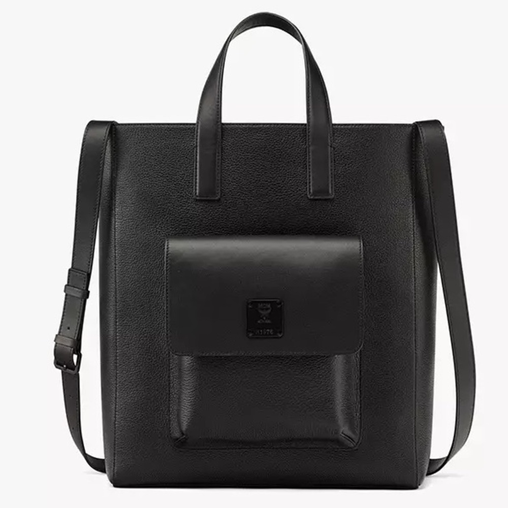 NWT! MCM Klassik Tote In Embossed Spanish Leather